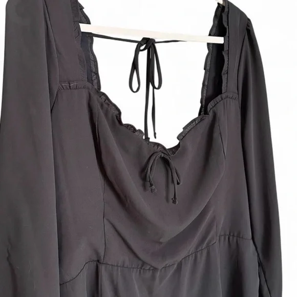 Abercrombie & Fitch XL Black Long Sleeve Mini Dress - Picture 3 of 6